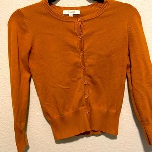 Pumpkin spice cardigan for sale